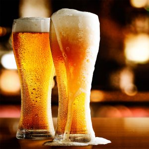 Las burbujas de la cerveza